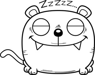 Cartoon Panther Napping