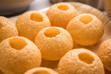 Pani Puri OR Golgappa is a popular Indian Chat menu, selective focus © Arundhati