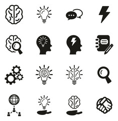 Brainstorming or Idea Icons