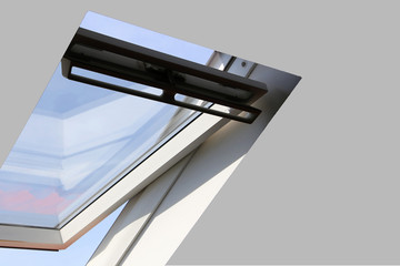 Dachfenster an einem Wohnhaus, Innenaufnahme