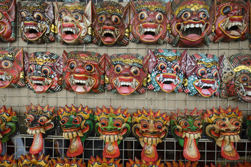 Obraz premium Thai art is a mask at Wat Pho