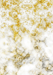 White Marble with Gold Glitters