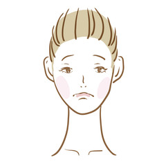 女性の顔