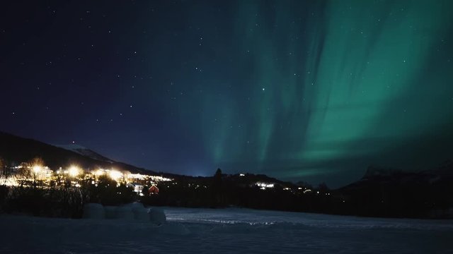 Aurora, Northern lights, Polar lights over Volda, Norway