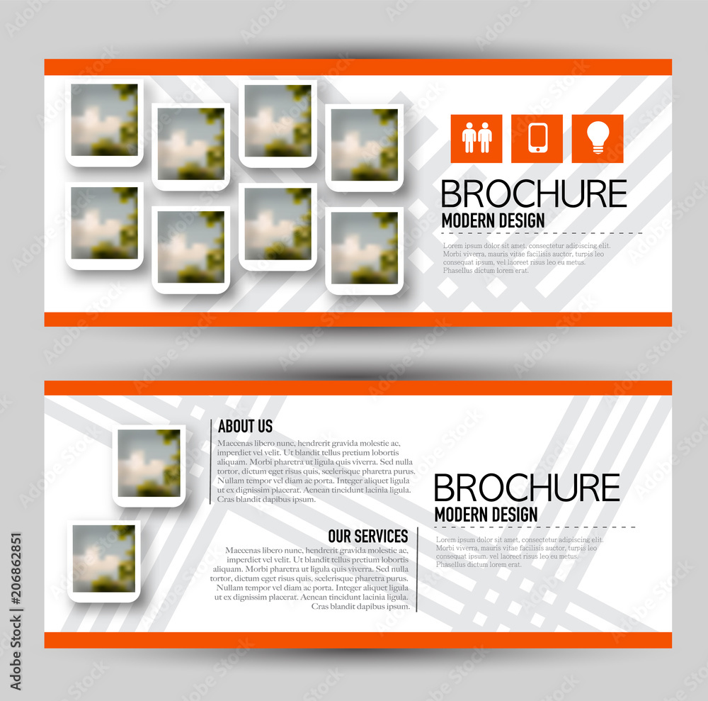 Canvas Prints set of banners for web advertisement or site headers. print out promotion template. horizontal flyer