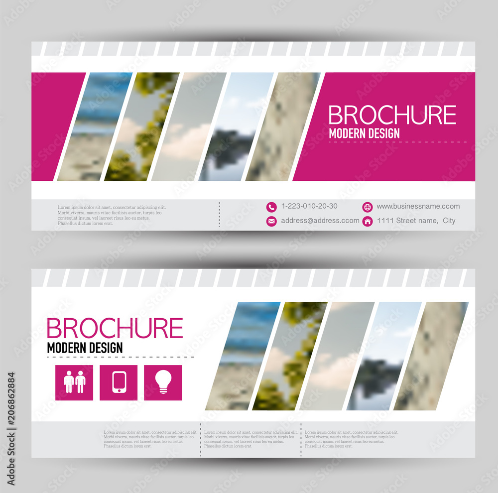 Canvas Prints set of banners for web advertisement or site headers. print out promotion template. horizontal flyer