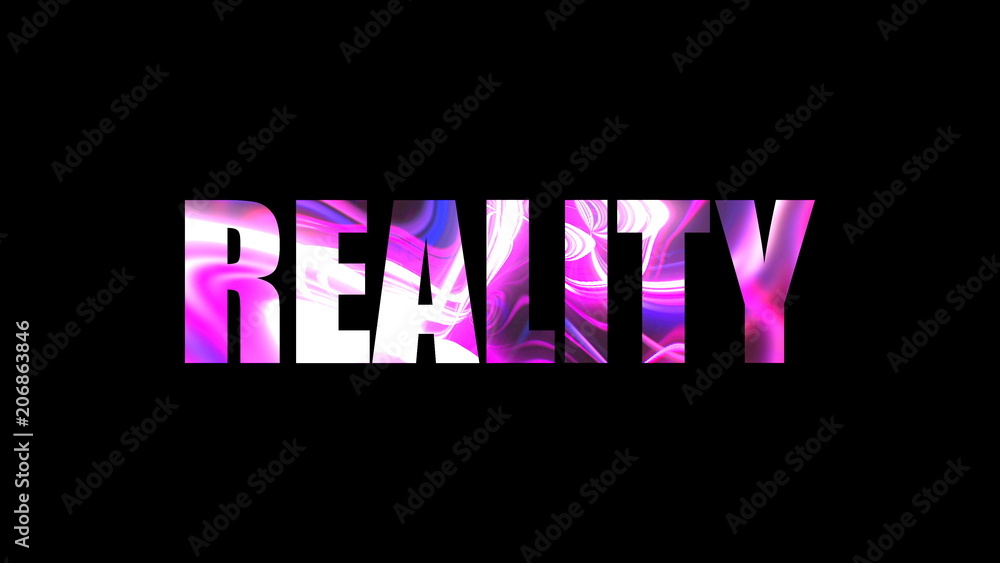 Poster letters of bright shiny reality text, 3d rendering background, computer generating for gaming