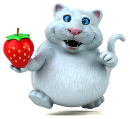 Fun cat - 3D Illustration