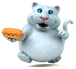 Fun cat - 3D Illustration