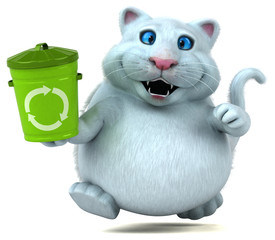 Fun cat - 3D Illustration