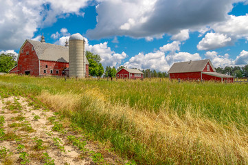 Minnesota Farm on a Hill
