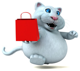 Fun cat - 3D Illustration