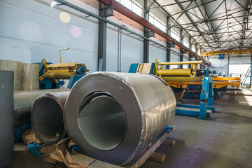Industrial manufactory workshop for thermal insulation sandwich panel production line for...