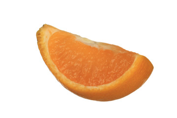 Fototapeta na wymiar slice of orange tangerine isolated on white background