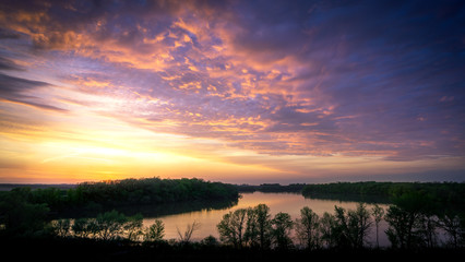 Minnesota Summer Lake Sunset