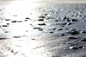 The Beach of Norderney in the sunset