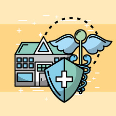 home protection medicine health medical vector illustration  
