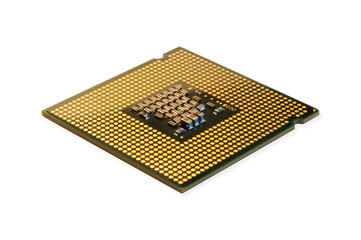 cpu processor isolated on white
