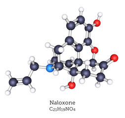 Naloxone - Treatment for Overdose - 3D Rendering