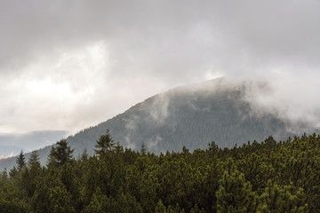 Landscape view and the mountains