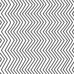 Seamless geometric background. Hand drawn zigzag pattern. Black and white textures. Vector illustration
