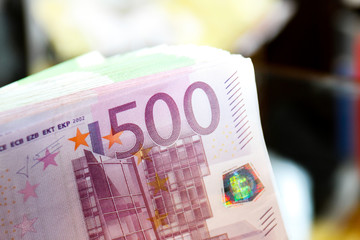Euro Geldscheine Stappel
