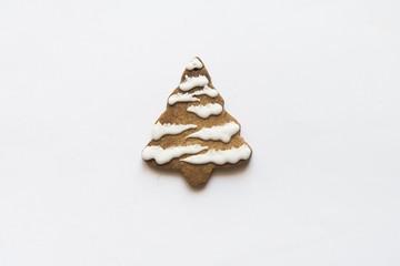 Decorating Christmas Cookies with Icing ISOLATED