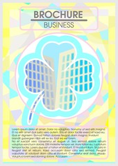 Template design for a brochure, cover, booklet or a flyer-abstract vector layout