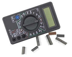 Digital multimeter and Radio components