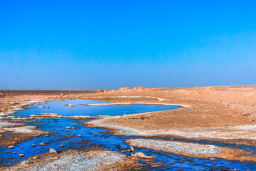 Freshwater spring in the desert of Iran