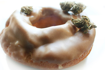 Old Fashioned Medical Edible Marijuana Donut