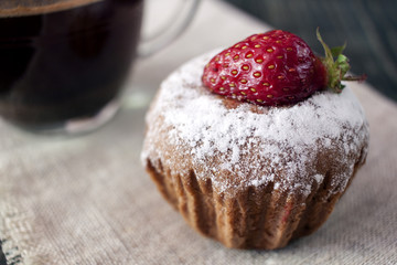 cupcakes on a wooden table