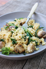 Warm bulgur salad