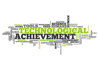 Word Cloud Technological Achievement