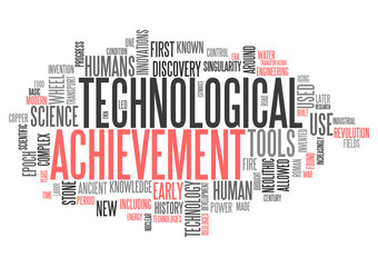 Word Cloud Technological Achievement