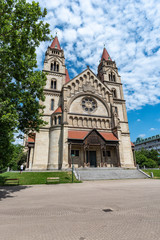 Fototapeta na wymiar Kirche des heiligen Franz von Assisi in Wien