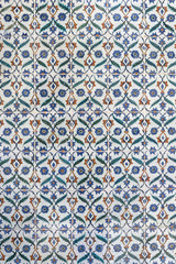 Ottoman tile pattern depicting flowers in a well balanced color gamut