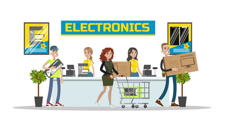 Electronics center mall.