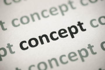 word concept printed on paper macro © aga7ta