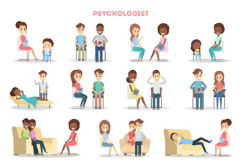 Fototapeta premium People at psychologist.