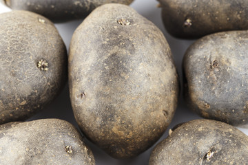 purple potatoes close-up