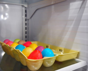 Easter Eggs In Refrigerator
