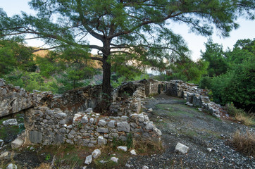 Ruins in Chimera near Cirali (Turkey)