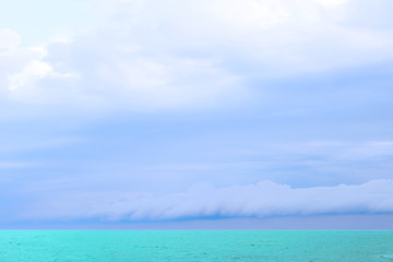 beautiful scenery sea shore in the summer on the nature