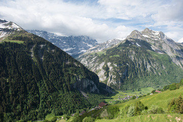 Landscape switzerland, unterschächen canton uri
