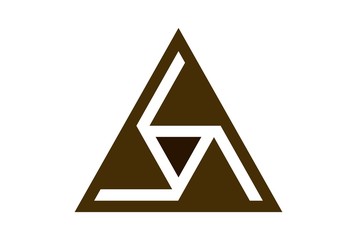 triangle logo icon vector