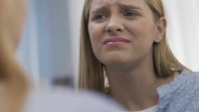 Girl upset about blackheads on nose, oily skin on t-zone, hormone imbalance