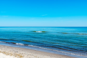 ruhige See, Ostsee, Darß