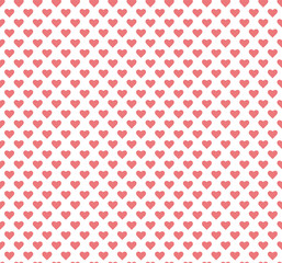 Vector Illustration with Hearts. Abstract Cute Seamless Pattern.