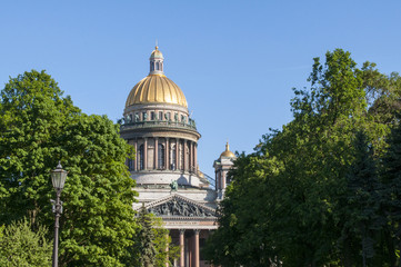 Isaac Cathedral view in Saint Petersburg